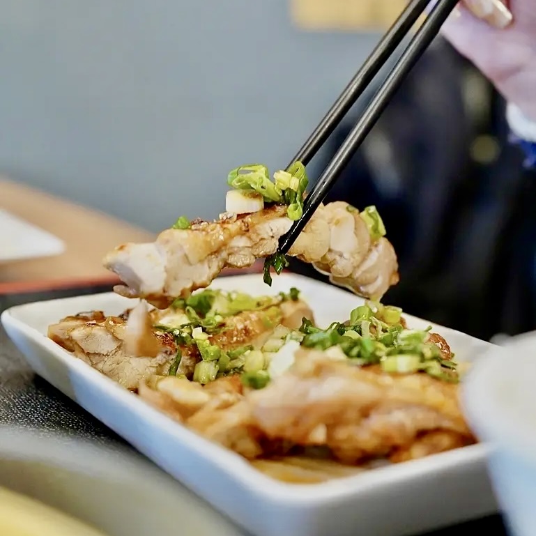 台南居酒屋推薦 照燒雞腿 外皮金黃 微焦香