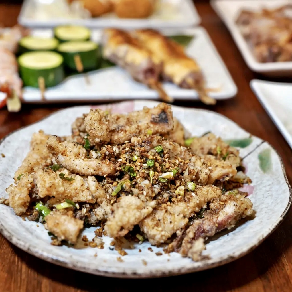 台南小酌推薦 酥炸軟絲 豆酥蔥花 香氣濃郁