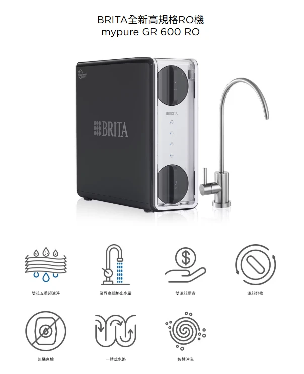【BRITA】mypure GR 600 RO 直輸淨水系統