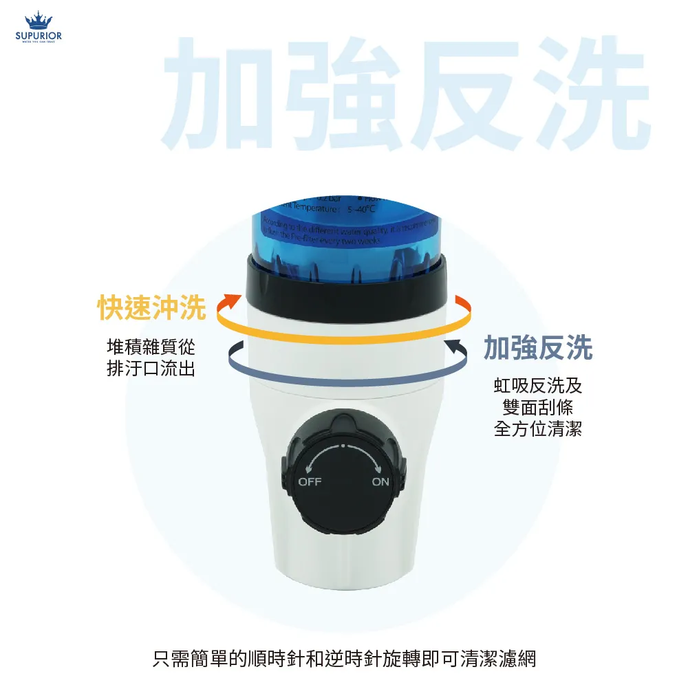 【SUPURIOR 速沛優】前置反洗過濾器